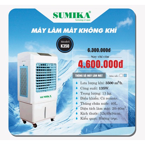 MÁY LÀM MÁT KHÔNG KHÍ K350